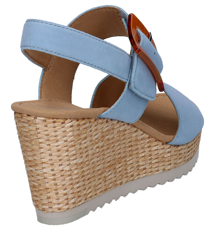 Gabor Blauwe Sandalen in nubuck (287798)