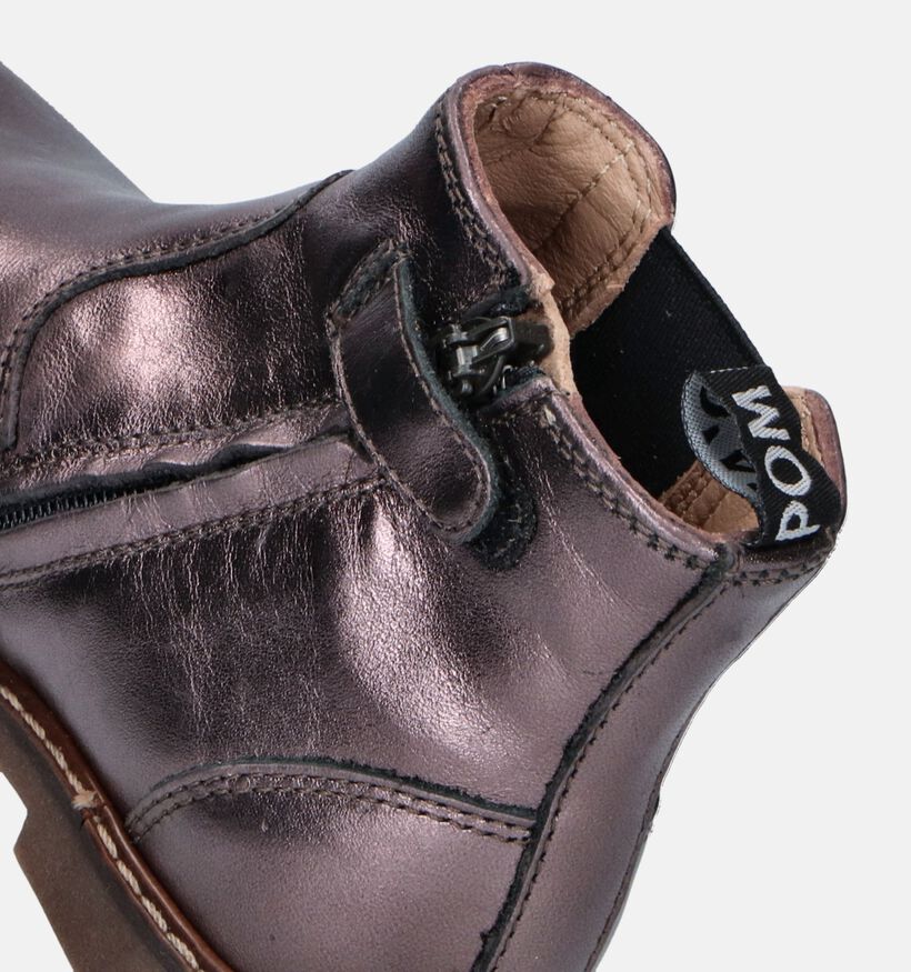 Pom d'Api City Jodzip Paarse Hoge schoenen voor meisjes (346689)