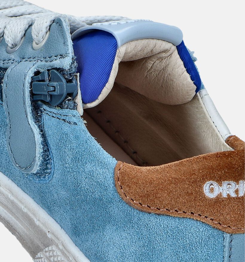 STONES and BONES Maust Blauwe Veterschoenen voor jongens (352641) - geschikt voor steunzolen