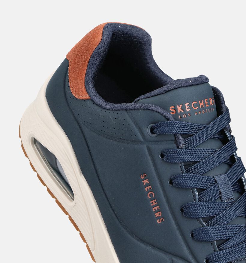 Skechers Uno Suited On Air Blauwe Sneakers voor heren (366489) - geschikt voor steunzolen