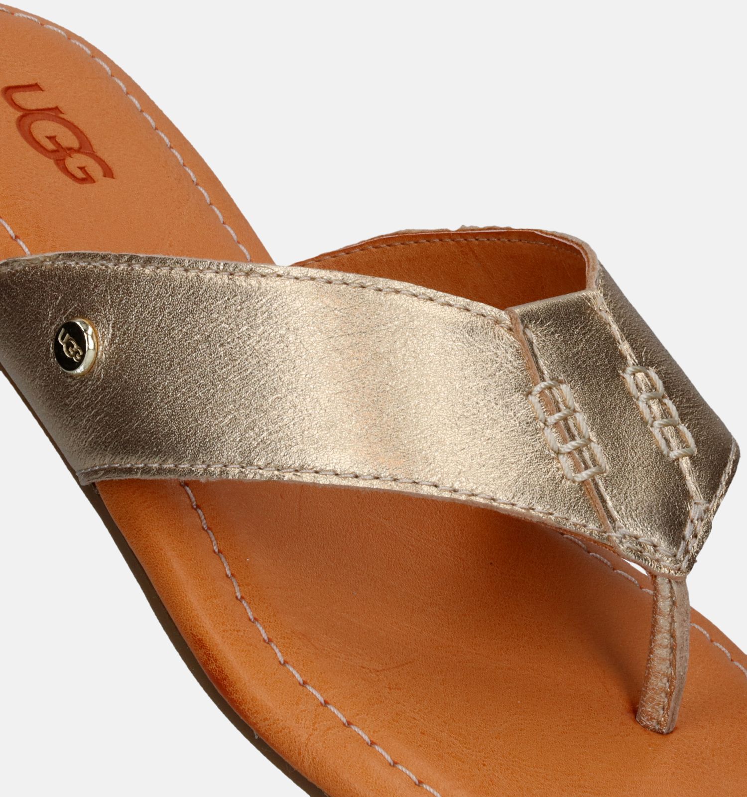 Gouden teenslippers hot sale