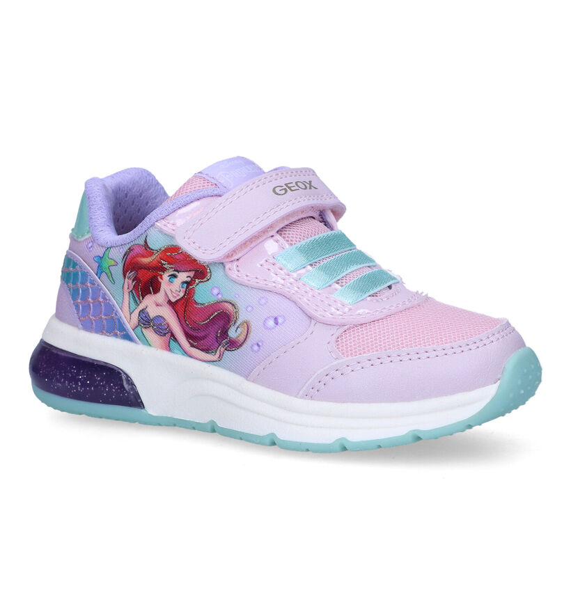 Geox Disney Princess Ariel Roze Sneakers voor meisjes (321566) - geschikt voor steunzolen