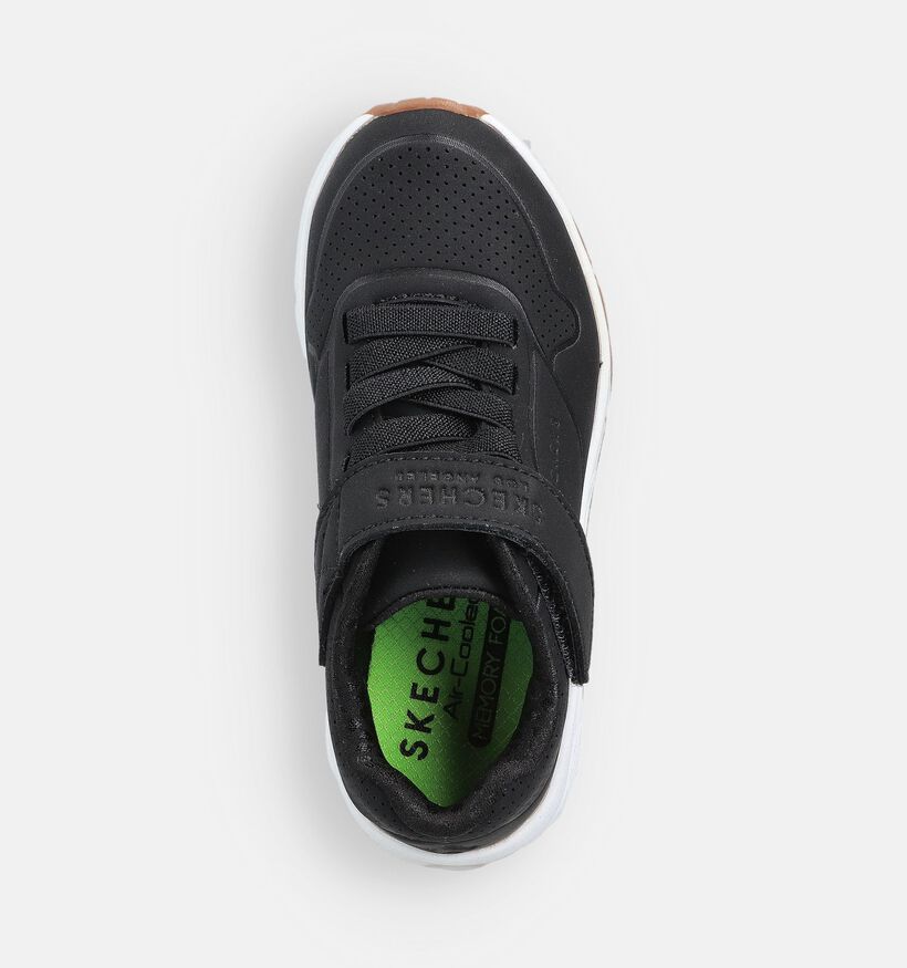 Skechers Uno Air Blitz Zwarte Sneakers voor jongens, meisjes (366306) - geschikt voor steunzolen
