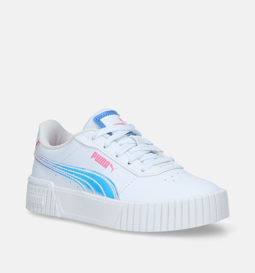 Puma Carina 2.0 Deep Dive Witte Sneakers voor meisjes (334525) - geschikt voor steunzolen