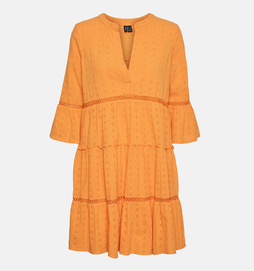 Vero Moda Dicthe Robe en Orange pour femmes (327235)