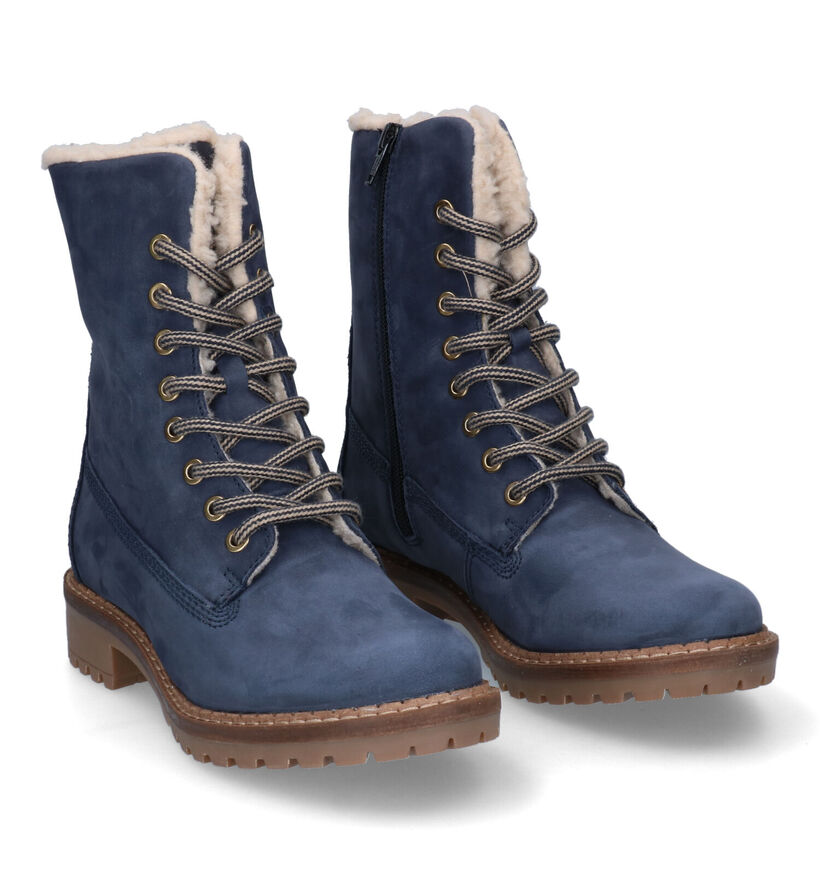Signatur Blauwe Boots in nubuck (298634)