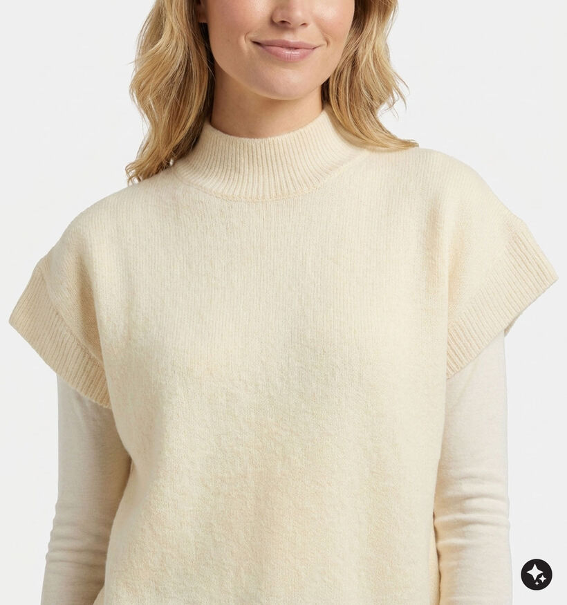 Deeluxe Original Adeline Pull en Ecru pour femmes (382273)
