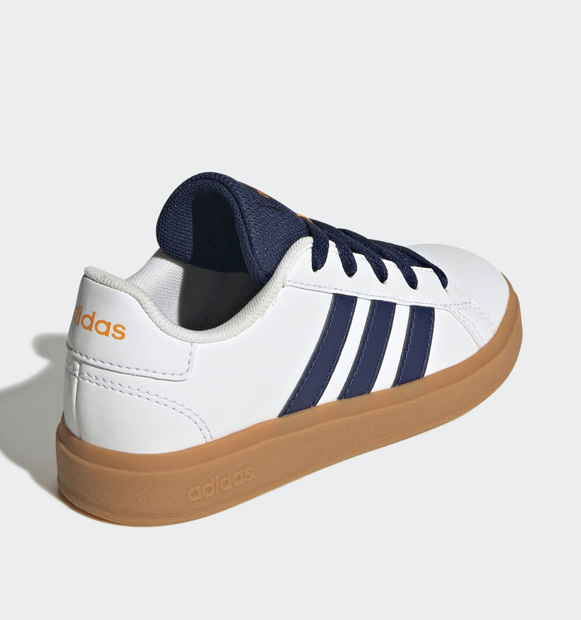 adidas Grand Court 2.0 K Baskets basses en Blanc pour filles, garçons (357093) - pour semelles orthopédiques