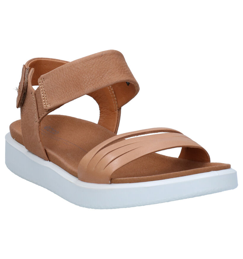 ECCO Flowt Cognac Sandalen in leer (269698)