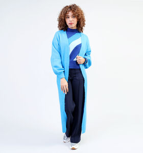 Vero Moda Philine Open Long Cardigan en Bleu pour femmes (335349)