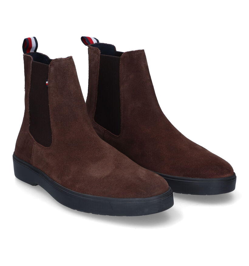 Tommy Hilfiger Classic Chelsea Boots en Brun en daim (314264)