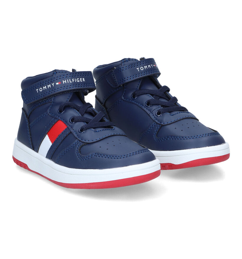 Tommy Hilfiger Cognac Hoge Sneakers voor jongens (312042)