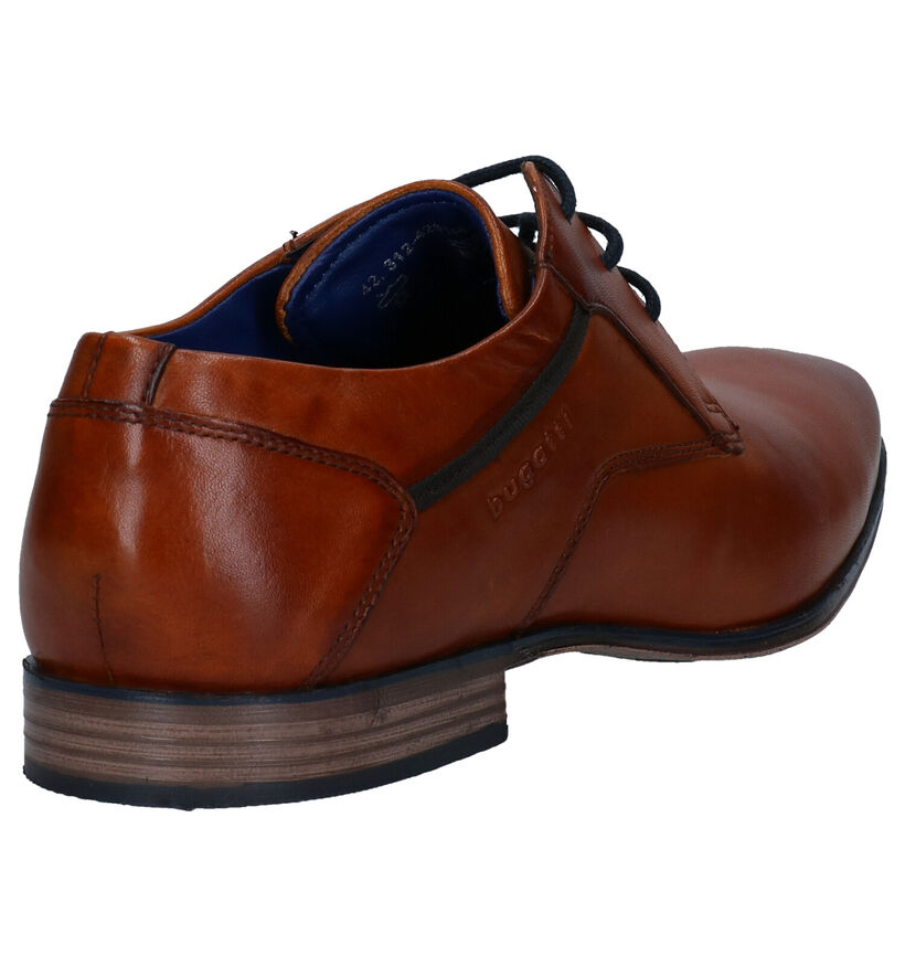 Bugatti Morino Cognac Geklede Veterschoenen in leer (281721)