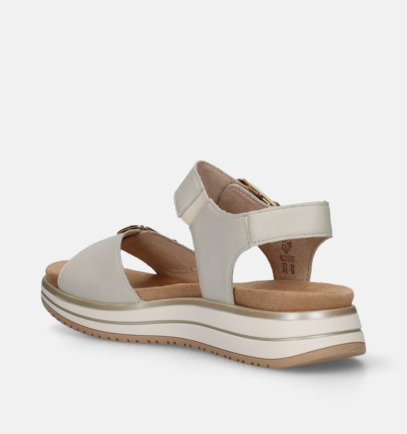 Remonte Beige Sandalen voor steunzolen voor dames (340154) - geschikt voor steunzolen