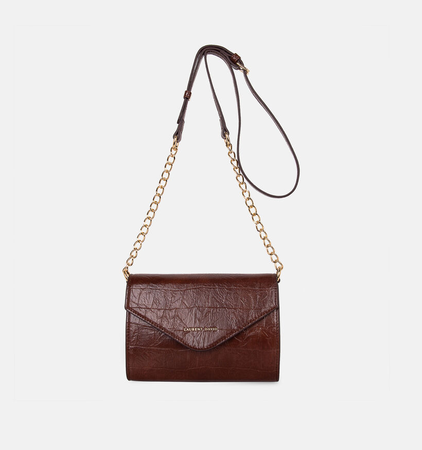 Laurent David Sac port&eacute; crois&eacute; en Cognac pour femmes (381483)