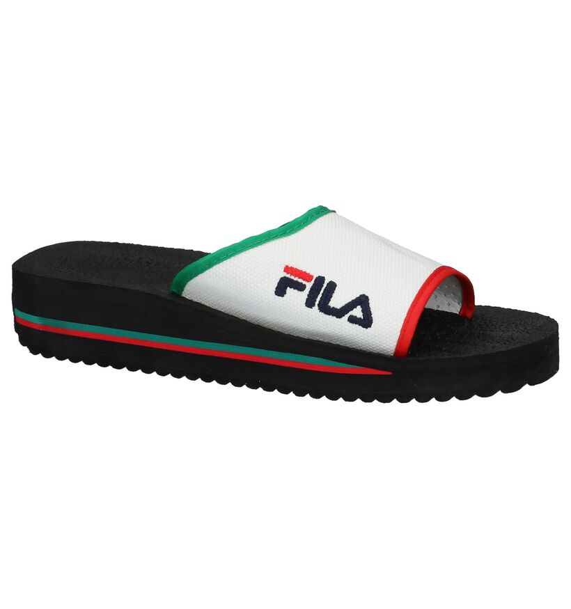 Fila Tomaia Witte Slippers, , pdp