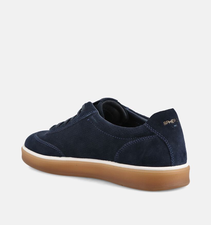 Geox Spherica Donkerblauwe Veterschoenen voor heren (368007) - geschikt voor steunzolen