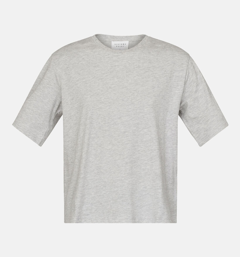 SISTERS POINT Heda Loose Grijze T-shirt voor dames (355141)