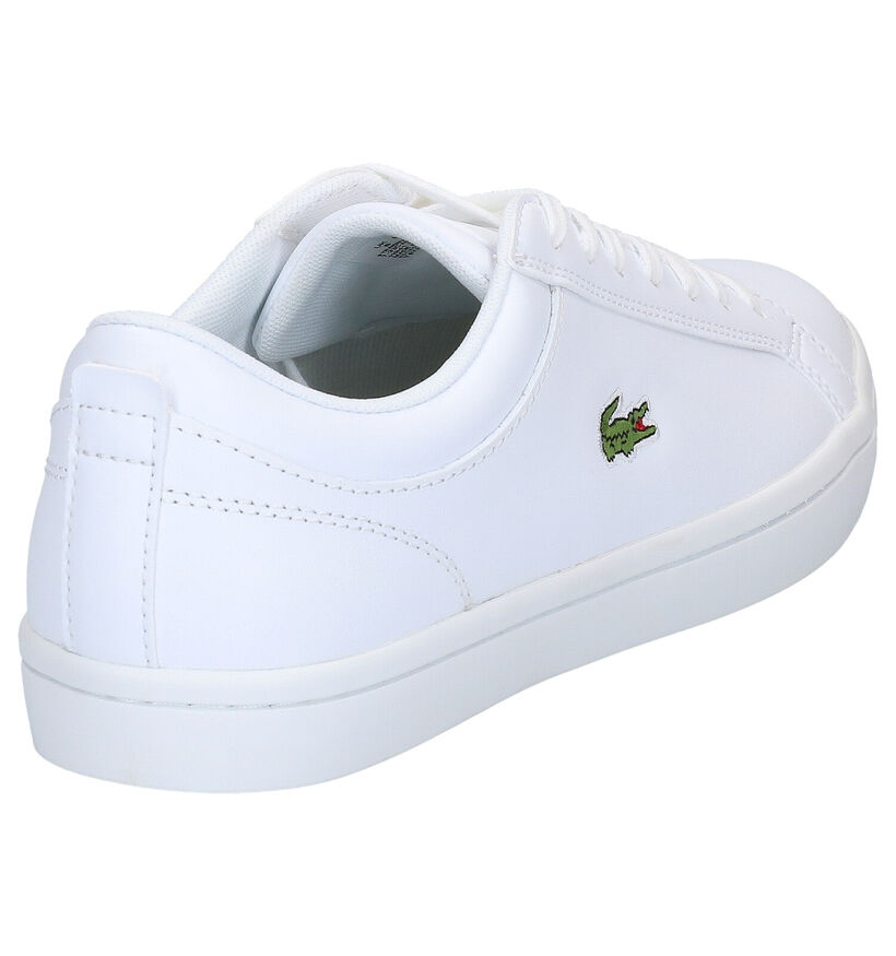 Lacoste Straightset Baskets en Blanc en cuir (287012)