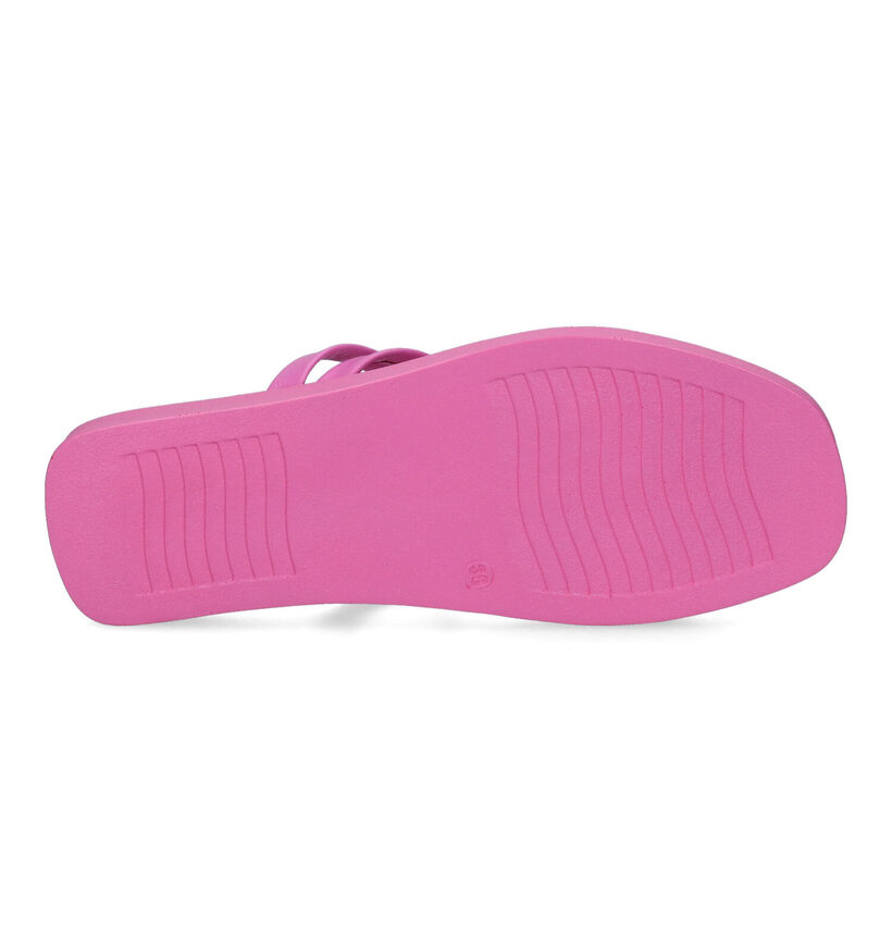 Inuovo Nu-pieds plates en Jaune pour femmes (309542)