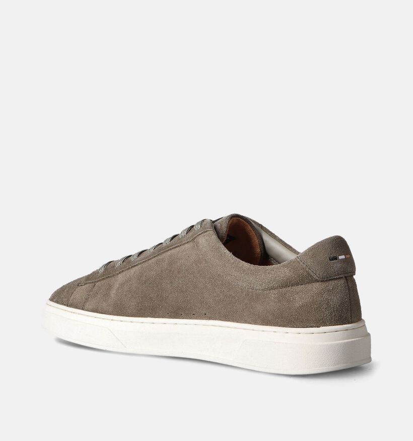 BOSS Kieran Tenn Kaki Veterschoenen voor heren (352399) - geschikt voor steunzolen