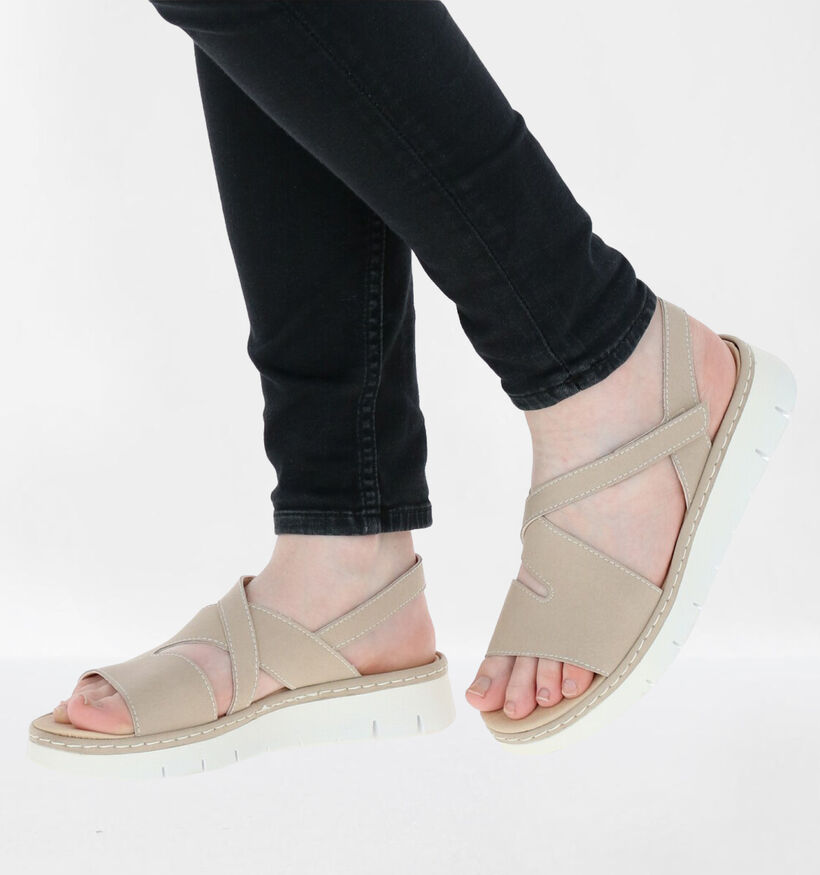 Brako Anatomics Lichtbeige Sandalen in leer (272900)