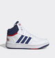 adidas Hoops 3.0 MID Witte Sneakers voor jongens, meisjes (348983)