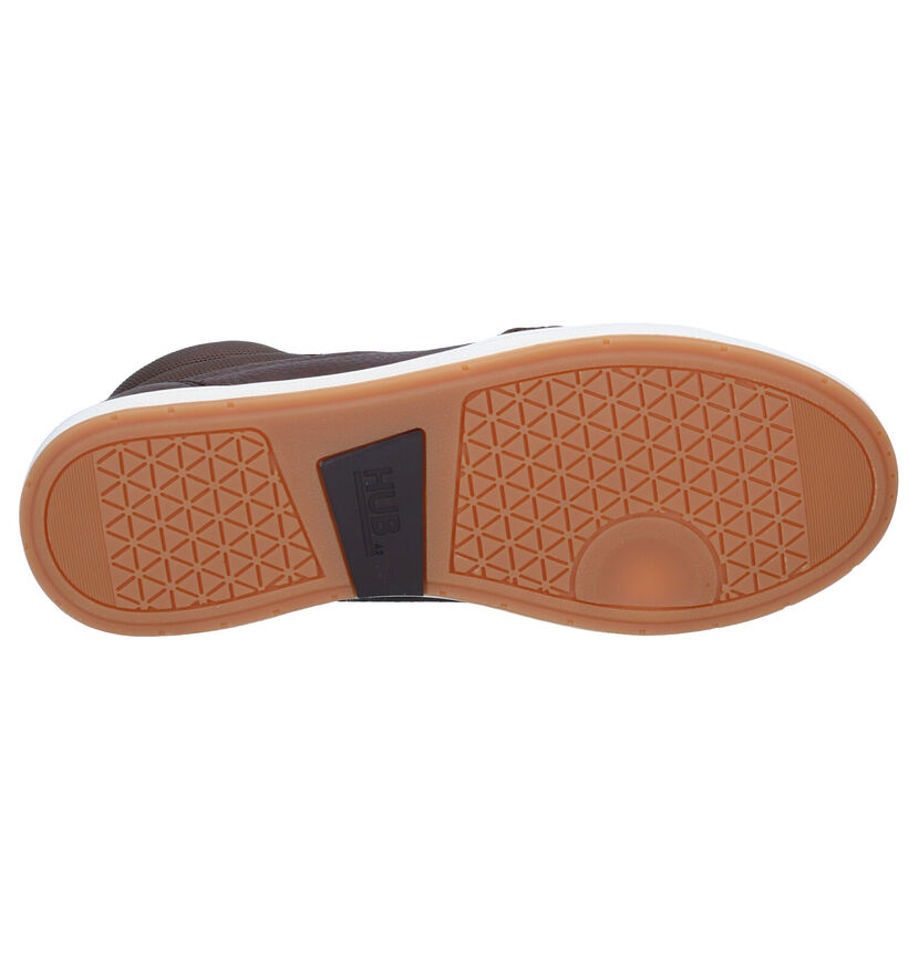 Hub Industry 2.0 Bottines en Cognac pour hommes (314729) - pour semelles orthopédiques