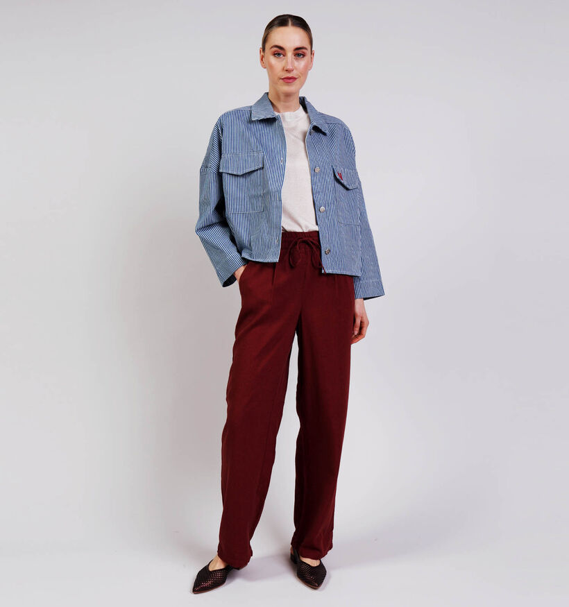 Rue Mazarine Manteau court en Bleu pour femmes (374127)