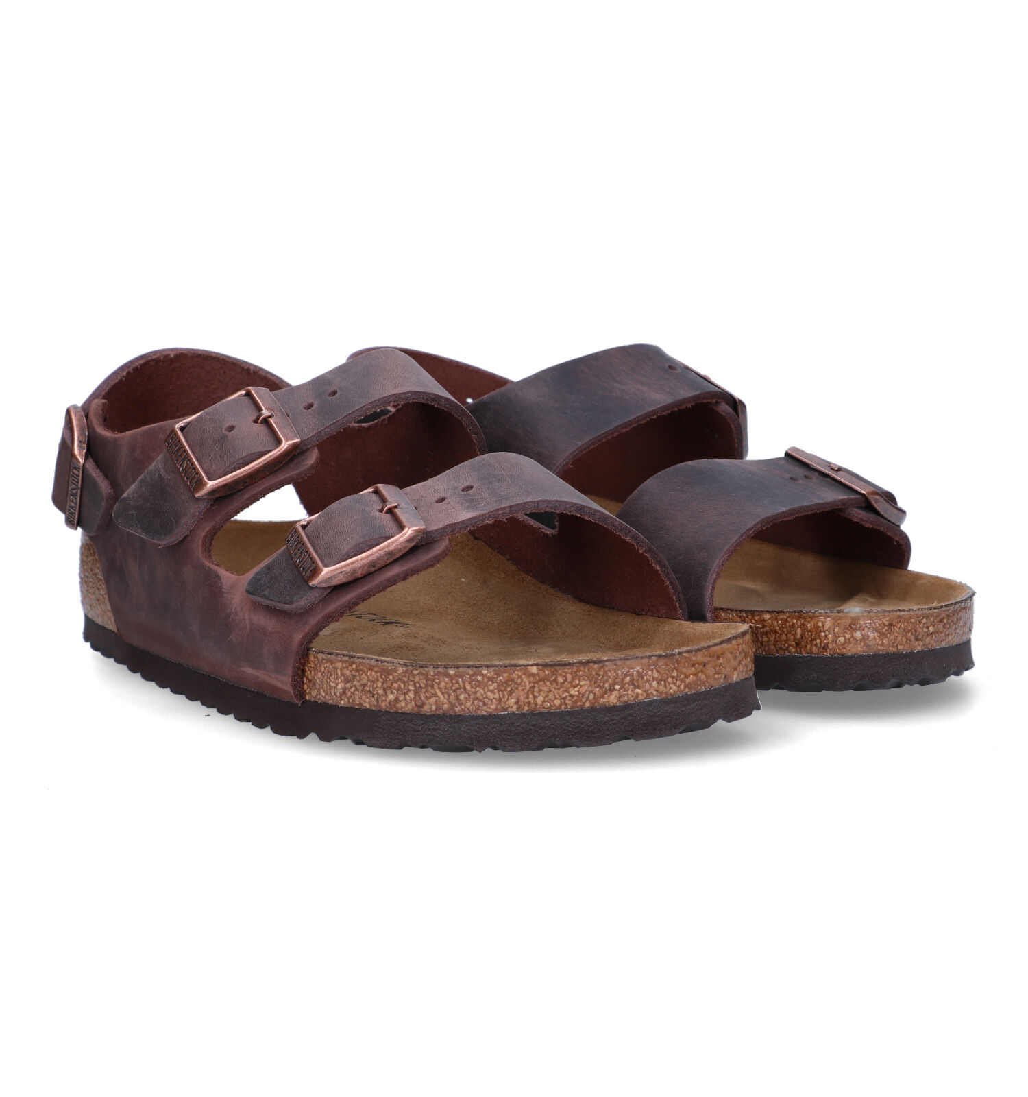 Birkenstock Milano Bruine Sandalen Heren Sandalen Online op TORFS.BE