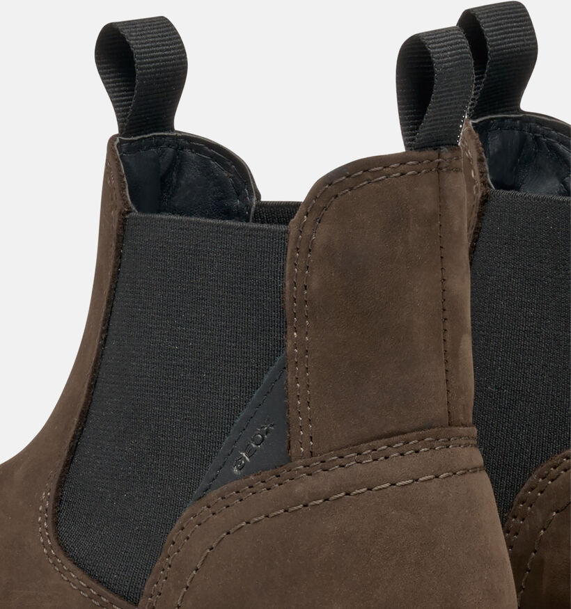 Geox Bottines Chelsea en Brun foncé pour filles, garçons (360358) - pour semelles orthopédiques