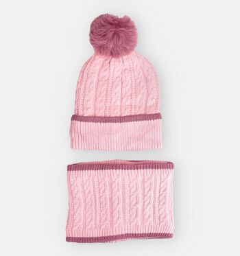 Little David Mutsen Bruin/Roze