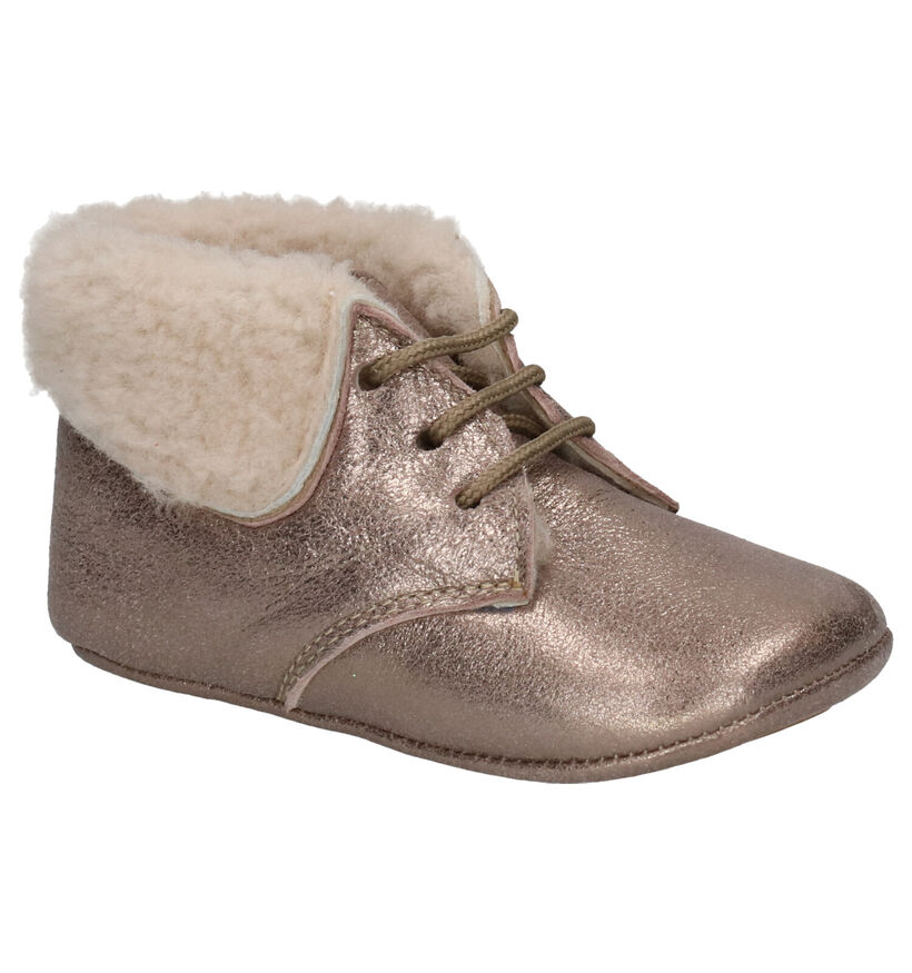 Beberlis Chaussons pour bébé en Or rose en nubuck (258911)