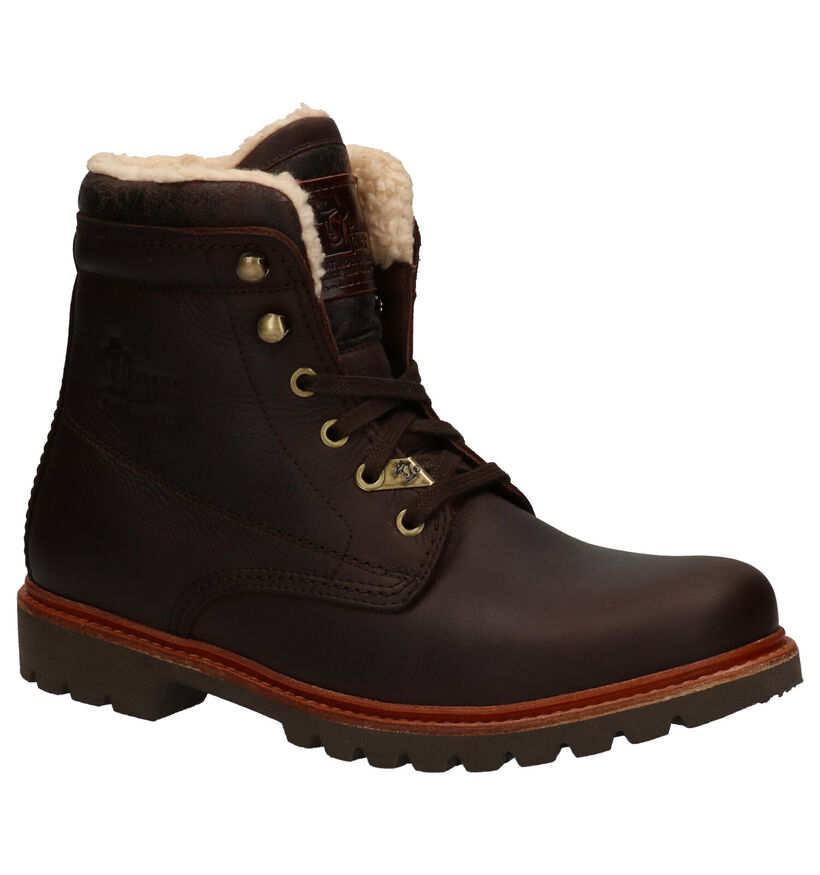 Panama Jack Aviator Bottines en Brun foncé en cuir (259281)