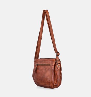 Bear Design Sacs porté croisé Noir/Cognac/Rouge