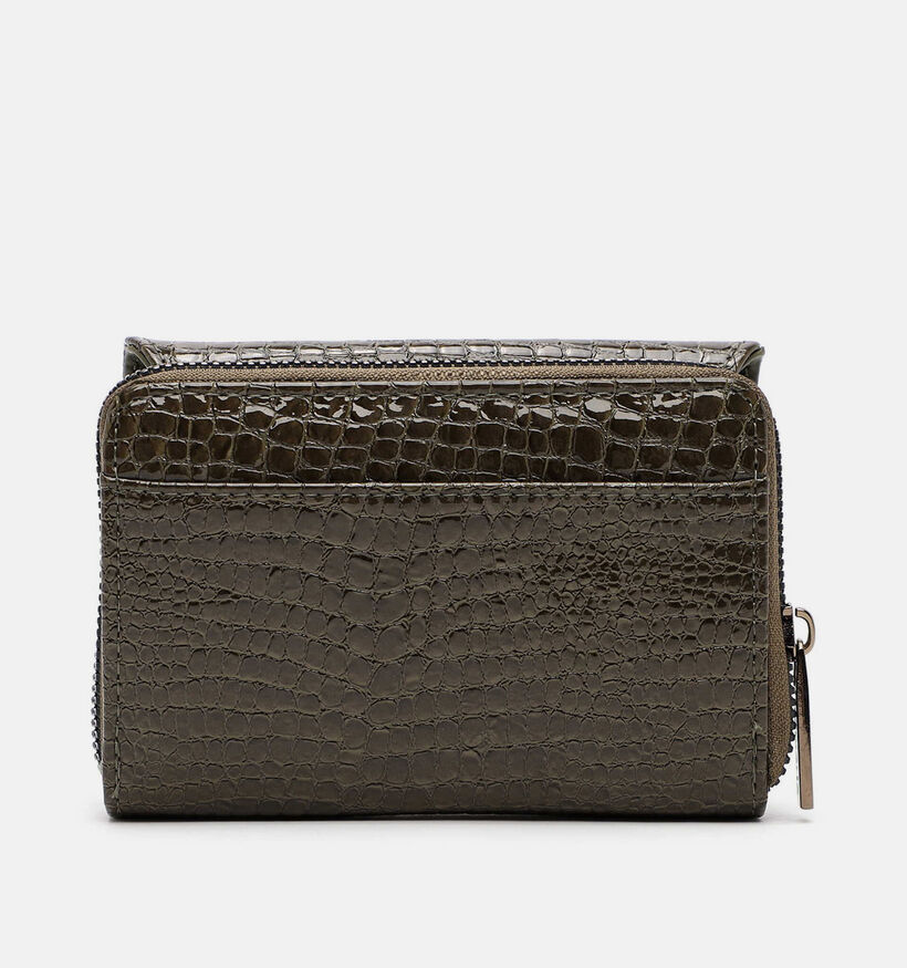 Tamaris Marina Snake Porte-monnaie zipp&eacute; en Vert fonc&eacute; pour femmes (378798)
