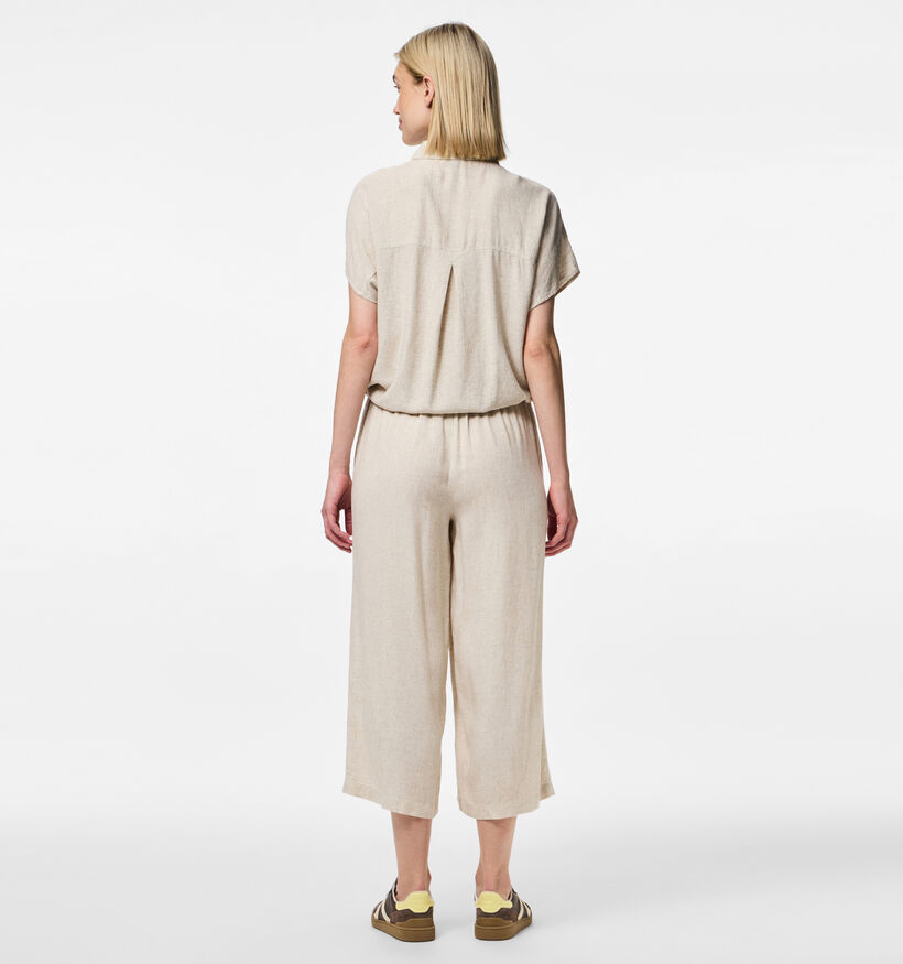 Pieces Pia Pantalon jupes-culottes en Beige pour femmes (351115)