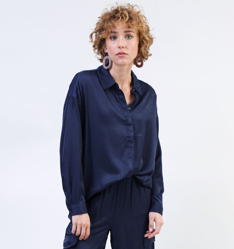 Vila Silla Blauw Oversized Hemd voor dames (336678)