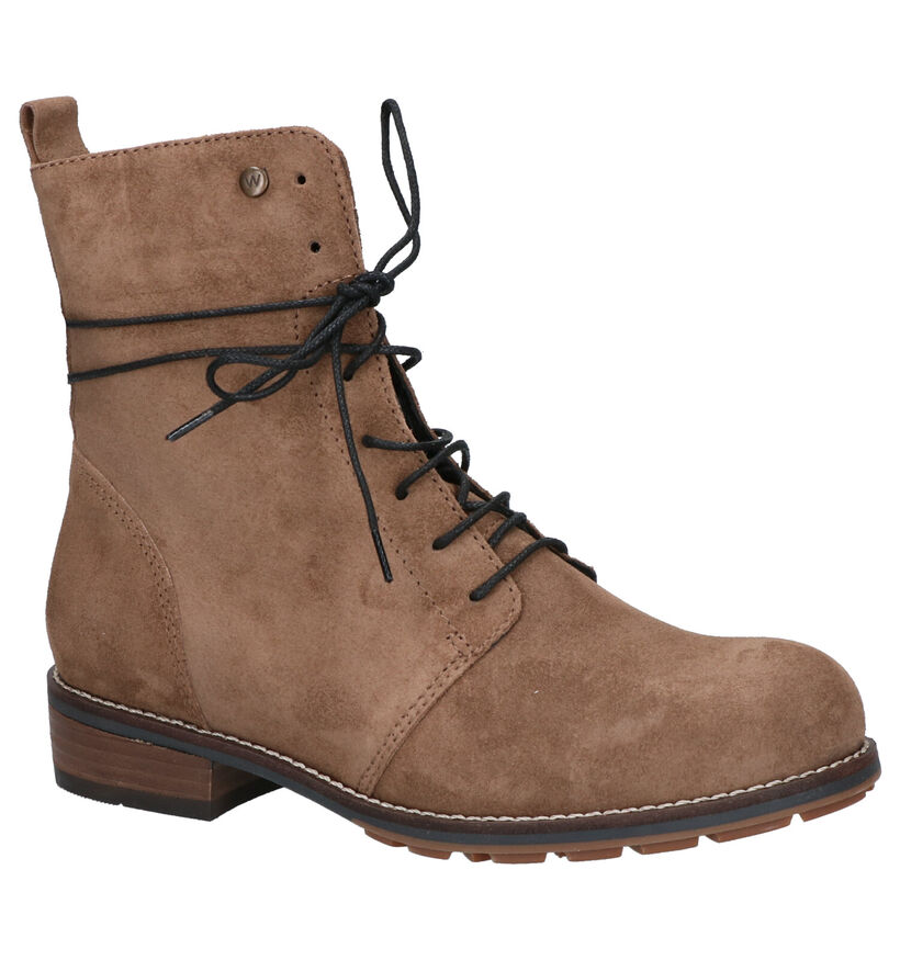 Wolky Murray Taupe Boots in daim (257840)