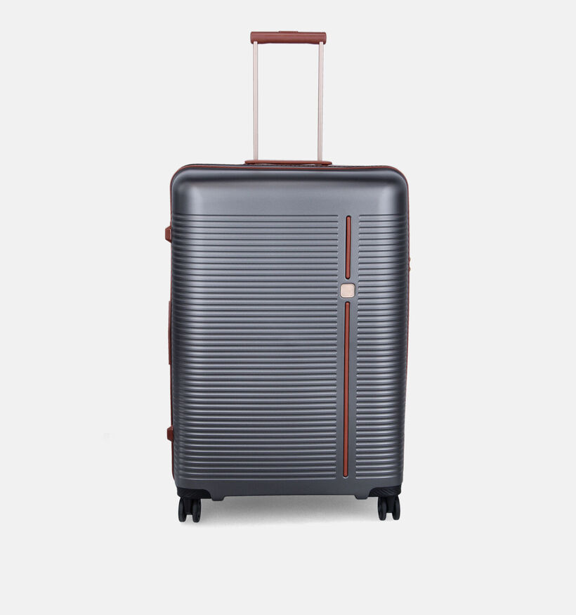 Origin Donkergrijze/Cognac Grote Reiskoffer Large voor dames, heren (376177)