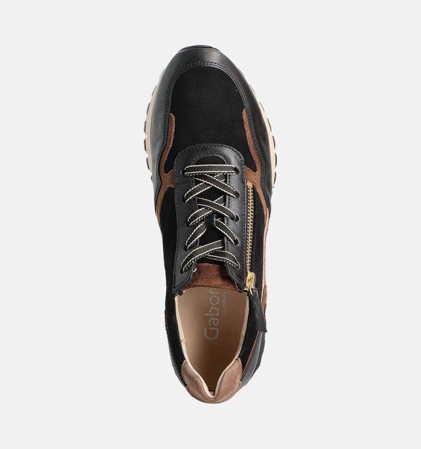 Gabor Chaussures à lacets en Noir pour femmes (360306) - pour semelles orthopédiques