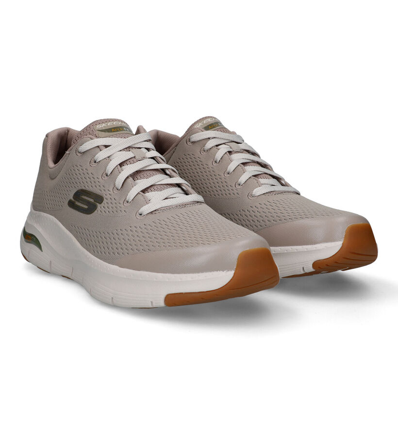 Skechers Arch Fit Olijfgroene Sneakers voor heren (340806) - geschikt voor steunzolen