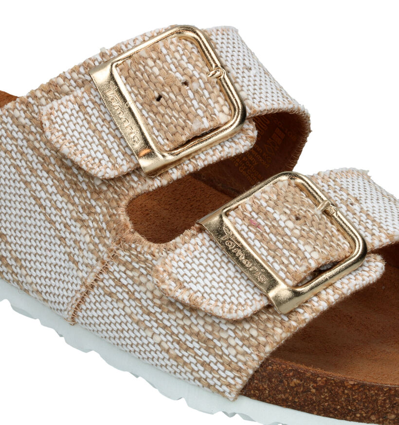 Tamaris Beige Slippers in stof (335129)