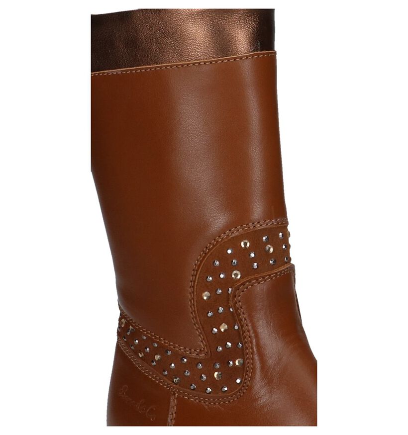 Bana & Co Bottes hautes en Cognac en cuir (230880)