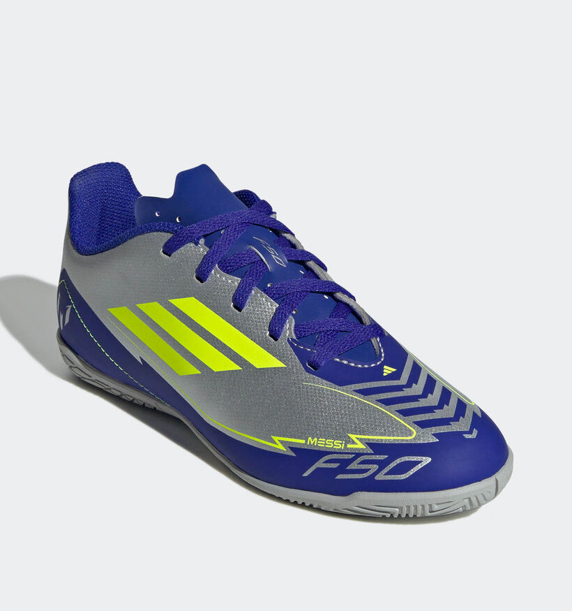 adidas F50 Club Zilveren Voetbalschoenen voor jongens, meisjes (361512)