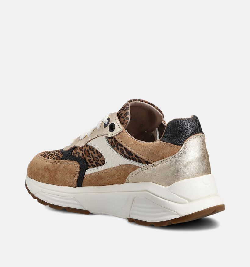 Xsensible Next Generation Donkerbeige Sneakers voor dames (373029) - geschikt voor steunzolen