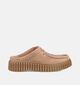 Clarks Torhill Mule Nu-pieds plates en Beige pour femmes (370561) - pour semelles orthop&eacute;diques