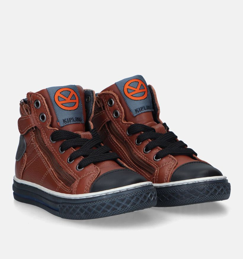 Kipling Apollo Chaussures hautes en Cognac pour garçons (332061) - pour semelles orthopédiques