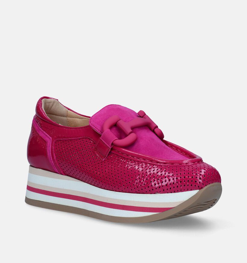 Softwaves Chaussures à enfiler en Rose fuchsia pour femmes (340417) - pour semelles orthopédiques