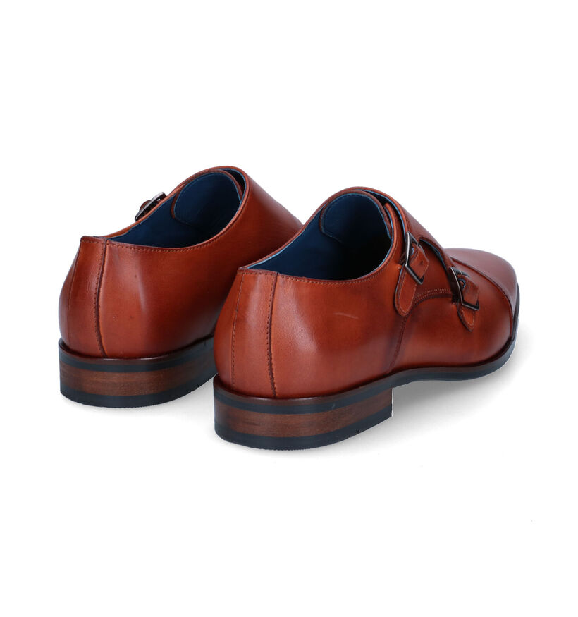 Berkelmans Chaussures classiques en Cognac pour hommes (323072) - pour semelles orthopédiques